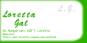 loretta gal business card